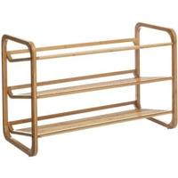 5Five Schoenenrek - bruin - bamboe - 9 paar schoenen - 74 x 50 cm - thumbnail