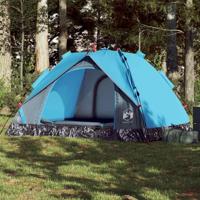 VidaXL Koepeltent 3-persoons snelontgrendeling blauw - thumbnail