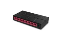 Mercusys MS108G netwerk-switch Unmanaged Gigabit Ethernet (10/100/1000) Zwart - thumbnail
