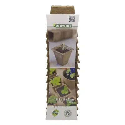 Biopotjes 8 cm set 14 stuks