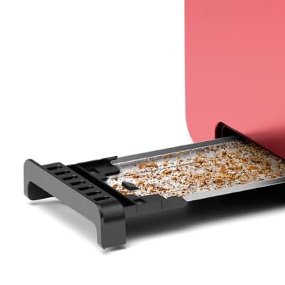 Bosch TAT4P424 Designline Broodrooster Zwart/Rood Bosch TAT4P424 Designline Broodrooster Zwart/Rood