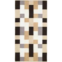 Cawö Cawo Shades Karo Douchelaken 70x140 sand - thumbnail