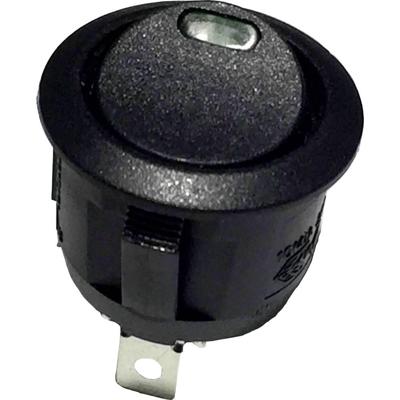 TRU COMPONENTS 700282 Wipschakelaar R13-112L B/B GREEN 3V 250 V/AC 6 A 1x uit/aan Continu 1 stuk(s)