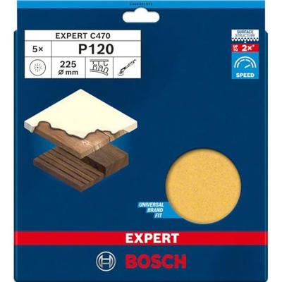Bosch Accessories 2608901673 Schuurpapier voor wand- en plafondschuurmachine Korrelgrootte (num) 120 (Ø) 225 mm 5 stuk(s) Bosch Accessories 2608901673 Schuurpapier voor wand- en plafondschuurmachine Korrelgrootte (num) 120 (Ø) 225 mm 5 stuk(s)