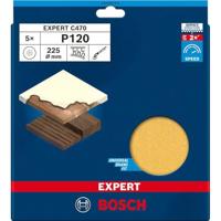 Bosch Accessories 2608901673 Schuurpapier voor wand- en plafondschuurmachine Korrelgrootte (num) 120 (Ø) 225 mm 5 stuk(s) - thumbnail