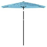 Parasol met stalen paal 223x223x213 cm blauw - thumbnail