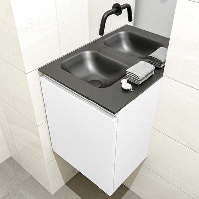 MONDIAZ OLAN 40cm toiletmeubel talc. LEX wastafel urban links geen kraangat