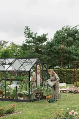 Tuinkas Mary IV zwart 3 mm veiligheidsglas Royal Well - Royal well