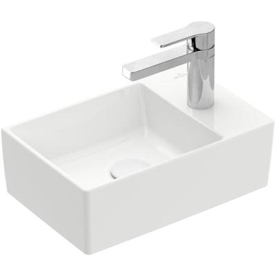 Villeroy & Boch Memento 2.0 fontein onderzijde geslepen 40x26cm - zonder overloop 1 kraangat wit 43234g01
