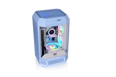 Thermaltake The Tower 250 Hydrangea Blue Midi-tower Gaming-behuizing Babyblauw Zijvenster