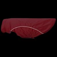 Hondenregenjas met reflecterende strips polyester rood 3XL - thumbnail