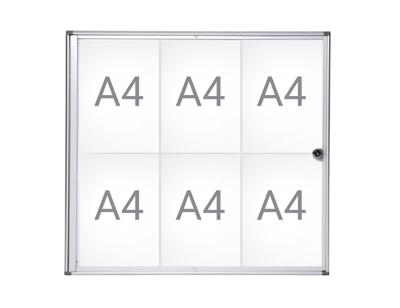 Binnenvitrine wand maulextraslim 6xa4 slot