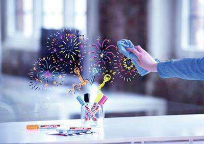 Viltstift edding 95 glasbord rond 1.5-3mm zwart