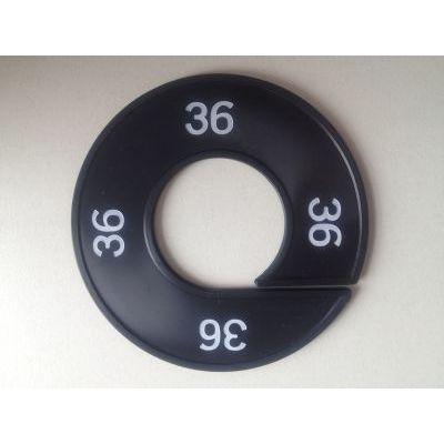 Maatring zwart/wit 36