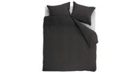 Dekbedovertrek Cotton Uni Antracite 140x200/220 - thumbnail
