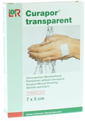 Curapor Transparant Steriel 7cmx 5cm 5 13099