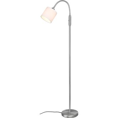 Moderne LED Vloerlamp - E14 Fitting - Mat Nikkel - Aluminium - 40W