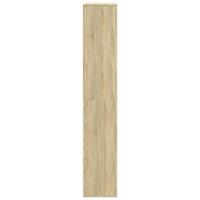 Boekenkast 100x33x187,5 cm bewerkt hout sonoma eikenkleurig - thumbnail