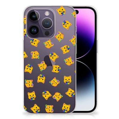 TPU bumper voor Apple iPhone 14 Pro Katten Emojis TPU bumper voor Apple iPhone 14 Pro Katten Emojis
