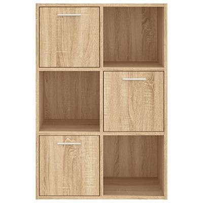 Opbergkast 60x29,5x90 cm bewerkt hout sonoma eikenkleurig