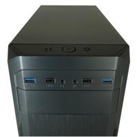 LC Power LC-POWER - LC Power Classic 7039B - Mid tower - ATX - keine Spannungsversorgung Midi-tower PC-behuizing Zwart - thumbnail