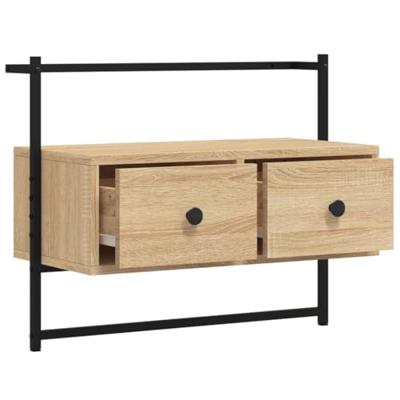 Tv-meubel wandgemonteerd 60,5x30x51 cm hout sonoma eikenkleurig Tv-meubel wandgemonteerd 60,5x30x51 cm hout sonoma eikenkleurig