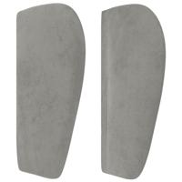 Boxspring met matras fluweel lichtgrijs 140x200 cm - thumbnail