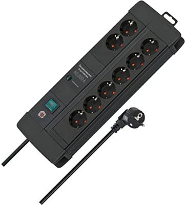 Brennenstuhl 1256000678 Premium-Line PDU | Stekkerdoos | 16A met 8x Type F Stopcontacten | Overspanningsbeveiliging