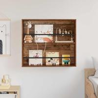 Tijdschrift Rek met plank Oudhout 80 x 12 x 70 cm Bewerkt hout - thumbnail