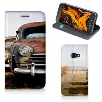 Samsung Galaxy Xcover 4s Stand Case Vintage Auto - thumbnail