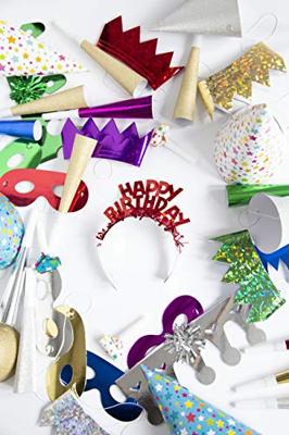 Glitter feesttoeters Goud - 4 Stuks