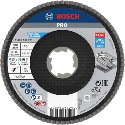 Bosch Accessories 2608619201 Lamellenschuurschijf Diameter 125 mm Korrelgrootte (num)=40 1 stuk(s) Bosch Accessories 2608619201 Lamellenschuurschijf Diameter 125 mm Korrelgrootte (num)=40 1 stuk(s)