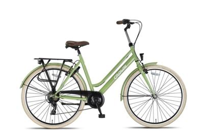 Crown New York 28 Inch 53 cm Dames 7V V Brakes Groen