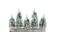 Tree Snow on Wooden Disc 25cm Santaville - Santaville - thumbnail