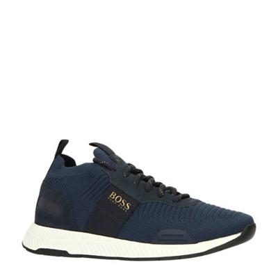 BOSS Titanium_Runn_knst sneakers donkerblauw