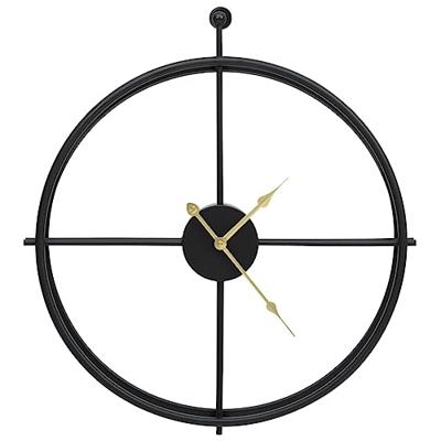 VidaXL Wandklok 52 cm ijzer zwart VidaXL Wandklok 52 cm ijzer zwart