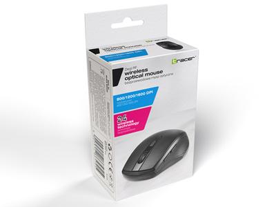 Tracer TRAMYS46729 muis Rechtshandig RF Draadloos Optisch 1600 DPI