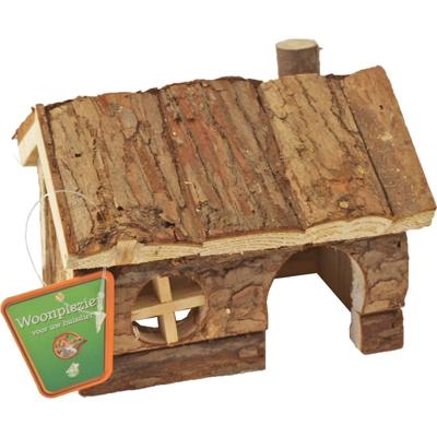 Hamsterhuis natural puntdak 14cm Gebr. de Boon - Gebr de boon