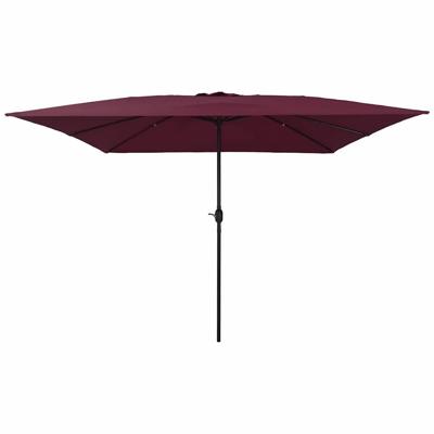 Parasol vierkant 295x245 cm bordeauxrood