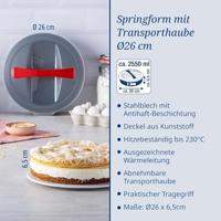 Springvorm Pan Dr. Oetker Zwart Staal Plastic Ø 26 cm ø 26 x 6,5 cm - thumbnail