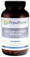 Proviform Calcium citraat 450 & D3 180 Vegetarische capsules - thumbnail
