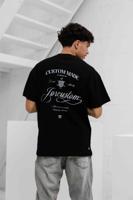 Jorcustom Handscript Loose Fit T-Shirt Heren Zwart - Maat S - Kleur: Zwart | Soccerfanshop - thumbnail