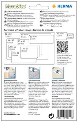 Etiket herma 10610 20x50mm verwijderbaar 360stuks