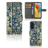 Samsung Galaxy M14 Hoesje Beige Flowers - thumbnail