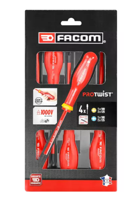 Facom schroevendraaierset borneo 4-delig