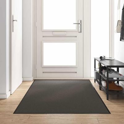 Deurmat Antraciet en Zwart 120 x 250 cm Polyamide en PVC
