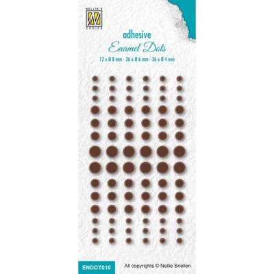 Nellie's Choice • enamel dots 477c brown