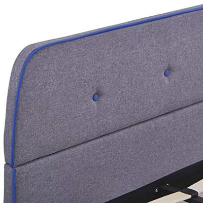Bedframe stof lichtgrijs 140x200 cm Bedframe stof lichtgrijs 140x200 cm