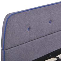 Bedframe stof lichtgrijs 140x200 cm - thumbnail