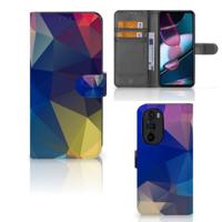 Motorola Edge 30 Pro | Book Case | Polygon Dark - thumbnail